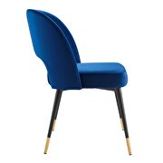 Performance velvet dining side chair in navy by Modway additional picture 7