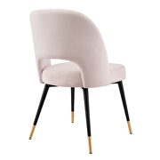 Performance velvet dining side chair in pink by Modway additional picture 6