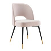 Performance velvet dining side chair in pink by Modway additional picture 8