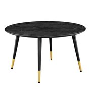 Round coffee table in black by Modway additional picture 2