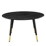 Round coffee table in black by Modway additional picture 3