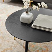 Round coffee table in black by Modway additional picture 6