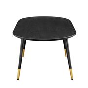 Oval coffee table in black by Modway additional picture 3