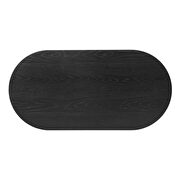 Oval coffee table in black by Modway additional picture 5