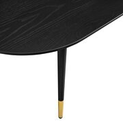 Oval coffee table in black by Modway additional picture 6