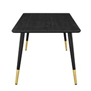 Rectangular dining table in black by Modway additional picture 5