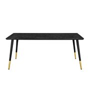 Rectangular dining table in black by Modway additional picture 6