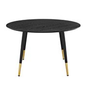 Round dining table in black by Modway additional picture 5