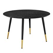 Round dining table in black by Modway additional picture 6