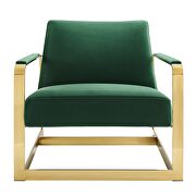 Performance velvet accent chair in gold emerald by Modway additional picture 5