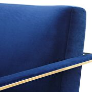 Performance velvet accent chair in gold navy by Modway additional picture 3