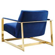 Performance velvet accent chair in gold navy by Modway additional picture 4