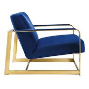 Performance velvet accent chair in gold navy by Modway additional picture 5