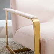 Performance velvet accent chair in gold pink by Modway additional picture 7