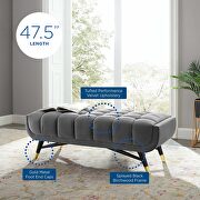 47.5 performance velvet bench in gray by Modway additional picture 2