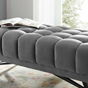 47.5 performance velvet bench in gray by Modway additional picture 3