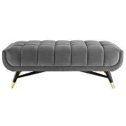 47.5 performance velvet bench in gray by Modway additional picture 4