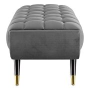 47.5 performance velvet bench in gray by Modway additional picture 5