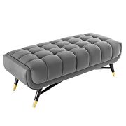 47.5 performance velvet bench in gray by Modway additional picture 6