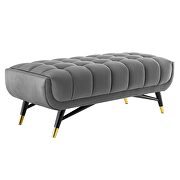 47.5 performance velvet bench in gray by Modway additional picture 7