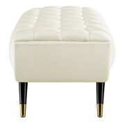 47.5 performance velvet bench in ivory additional photo 4 of 7