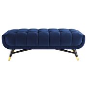 47.5 performance velvet bench in midnight blue by Modway additional picture 5