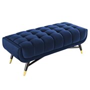 47.5 performance velvet bench in midnight blue by Modway additional picture 6