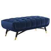 47.5 performance velvet bench in midnight blue by Modway additional picture 7
