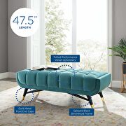 47.5 performance velvet bench in sea blue by Modway additional picture 2
