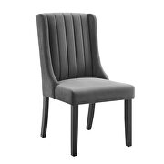 Parsons performance velvet dining side chairs - set of 2 in gray by Modway additional picture 8