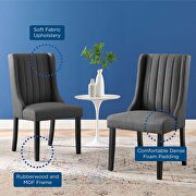 Parsons fabric dining side chairs - set of 2 in gray by Modway additional picture 2