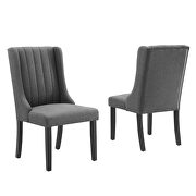 Parsons fabric dining side chairs - set of 2 in gray by Modway additional picture 9