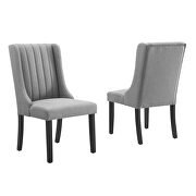 Parsons fabric dining side chairs - set of 2 in light gray by Modway additional picture 9
