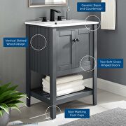 Bathroom vanity in gray white by Modway additional picture 11