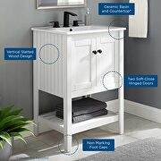Bathroom vanity in white by Modway additional picture 11