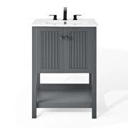Bathroom vanity in gray white by Modway additional picture 4