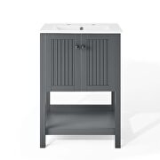 Bathroom vanity in gray white by Modway additional picture 7
