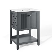 Bathroom vanity in gray white by Modway additional picture 10