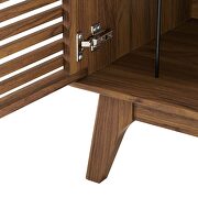 Vinyl record display stand in walnut by Modway additional picture 4