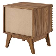 Vinyl record display stand in walnut by Modway additional picture 7