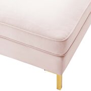 6-piece performance velvet sectional sofa in pink by Modway additional picture 12