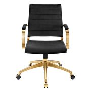 Mid back performance velvet office chair in black by Modway additional picture 5