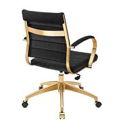 Mid back performance velvet office chair in black by Modway additional picture 7