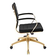 Mid back performance velvet office chair in black by Modway additional picture 8