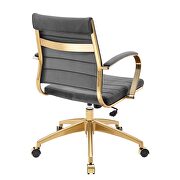 Mid back performance velvet office chair in gray by Modway additional picture 7