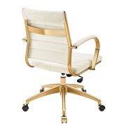 Mid back performance velvet office chair in ivory by Modway additional picture 7