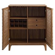 Walnut finish smooth walnut grain laminate bar cabinet by Modway additional picture 5