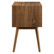 Wood nightstand with usb ports in walnut by Modway additional picture 6