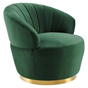 Tufted performance velvet swivel chair in emerald by Modway additional picture 6