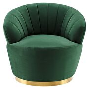Tufted performance velvet swivel chair in emerald by Modway additional picture 8